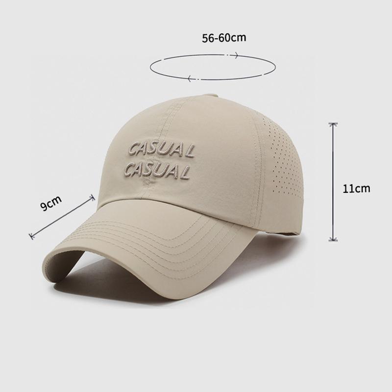 Spring Summer Quick-Drying Sunshade Baseball Cap Letters for Men Women Outdoor Sports Breathable Sunscreen Cap