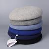 100% Australian Wool Plain Beret Cap French Minimalist British Pumpkin Hat Warm Winter Wool Painter Cap