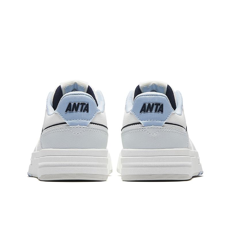 Anta Street Play LT 3 Simple Versatile Non-Slip Wear-Resistant Low-Top Skate Shoes Women sneaker White Gray Blue 122538051-2