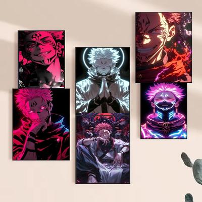 1pc Handsome Anime Boy Ryomen Sukuna Jujutsu Kaisen Poster HD Posters Home Room Bar Cafe Decor Art Wall Painting Picture