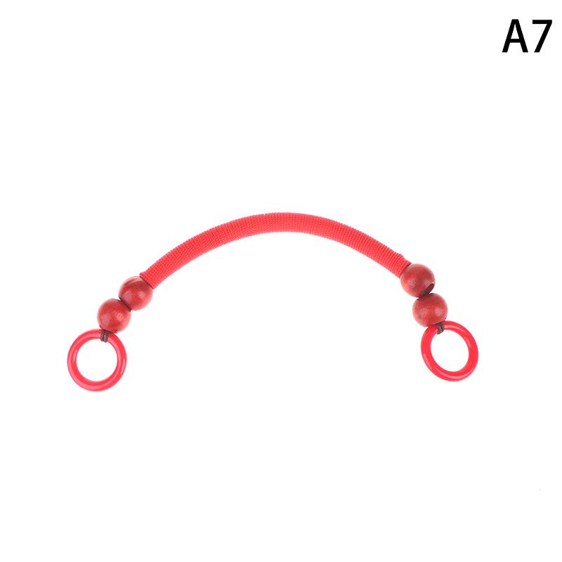 1Pc 10 Colors Wood Beads Purse Handles For Bag Making Purse Straps Wood Beaded Bag Handles Replacement Handbag Handles