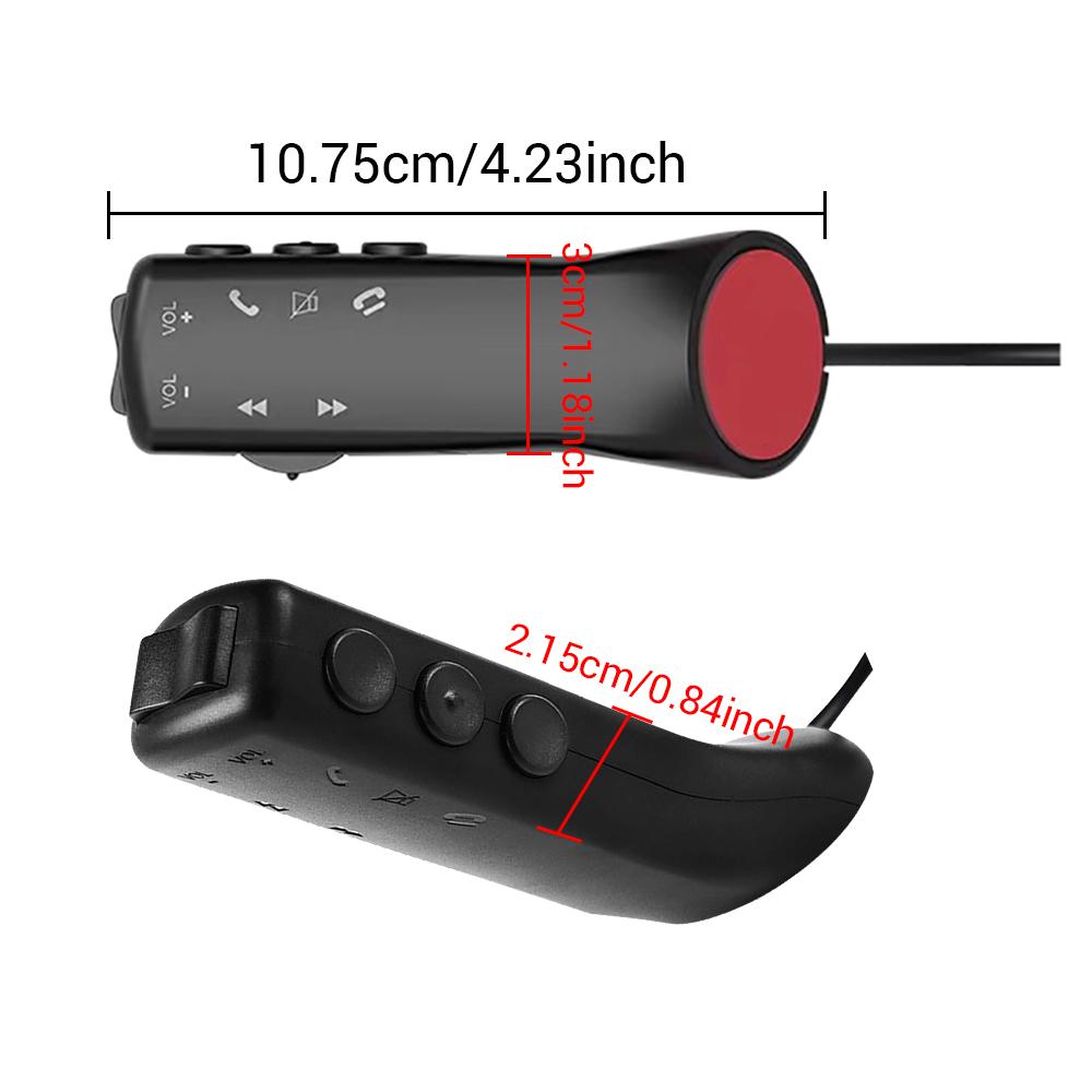 Universal Car Steering Wheel Remote Control Button Multi-functional Steering Wheel Controller for Car Radio GPS DVD Navigation Radio Accessories 4