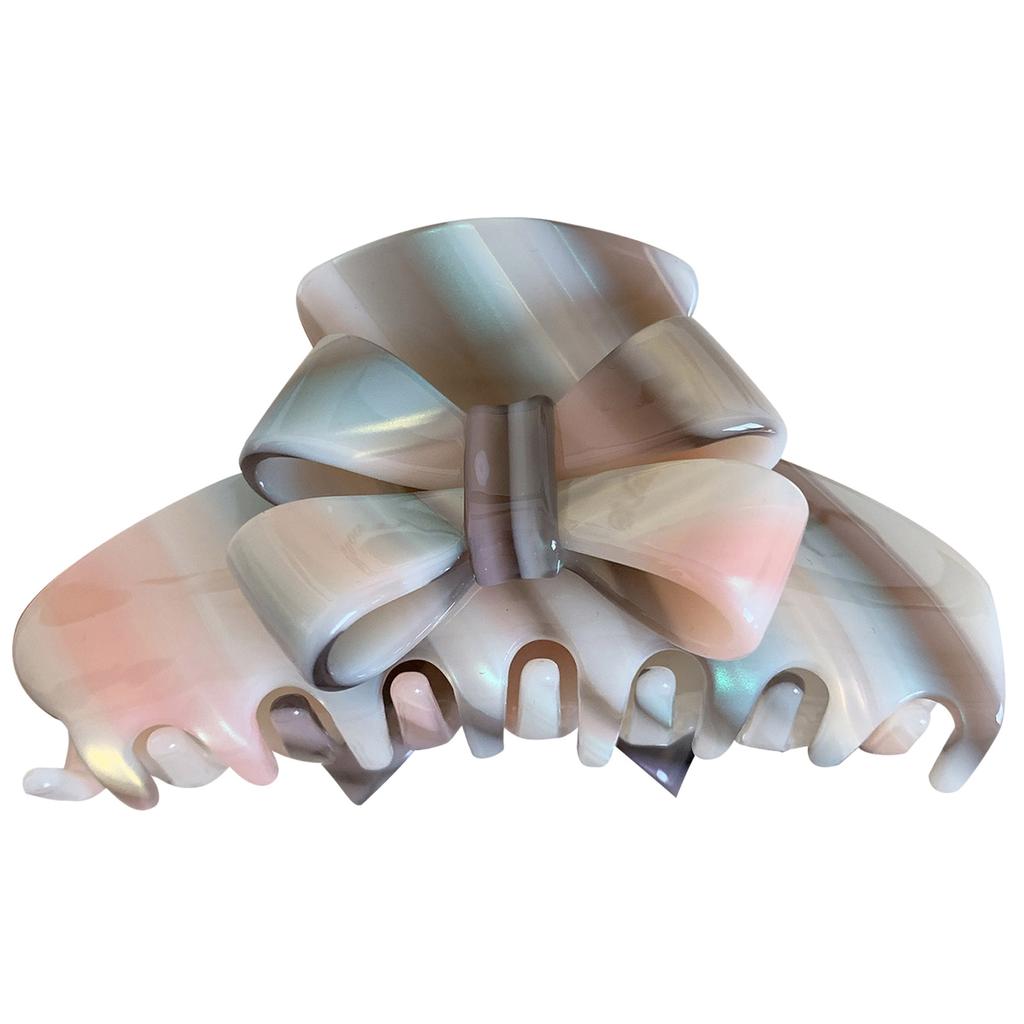 Sweet Bowknot Hair Claw Clips Large Hair Gripper Nonslip Elegant Hair Accessory for Women Lady Girls Thin Thick Hair