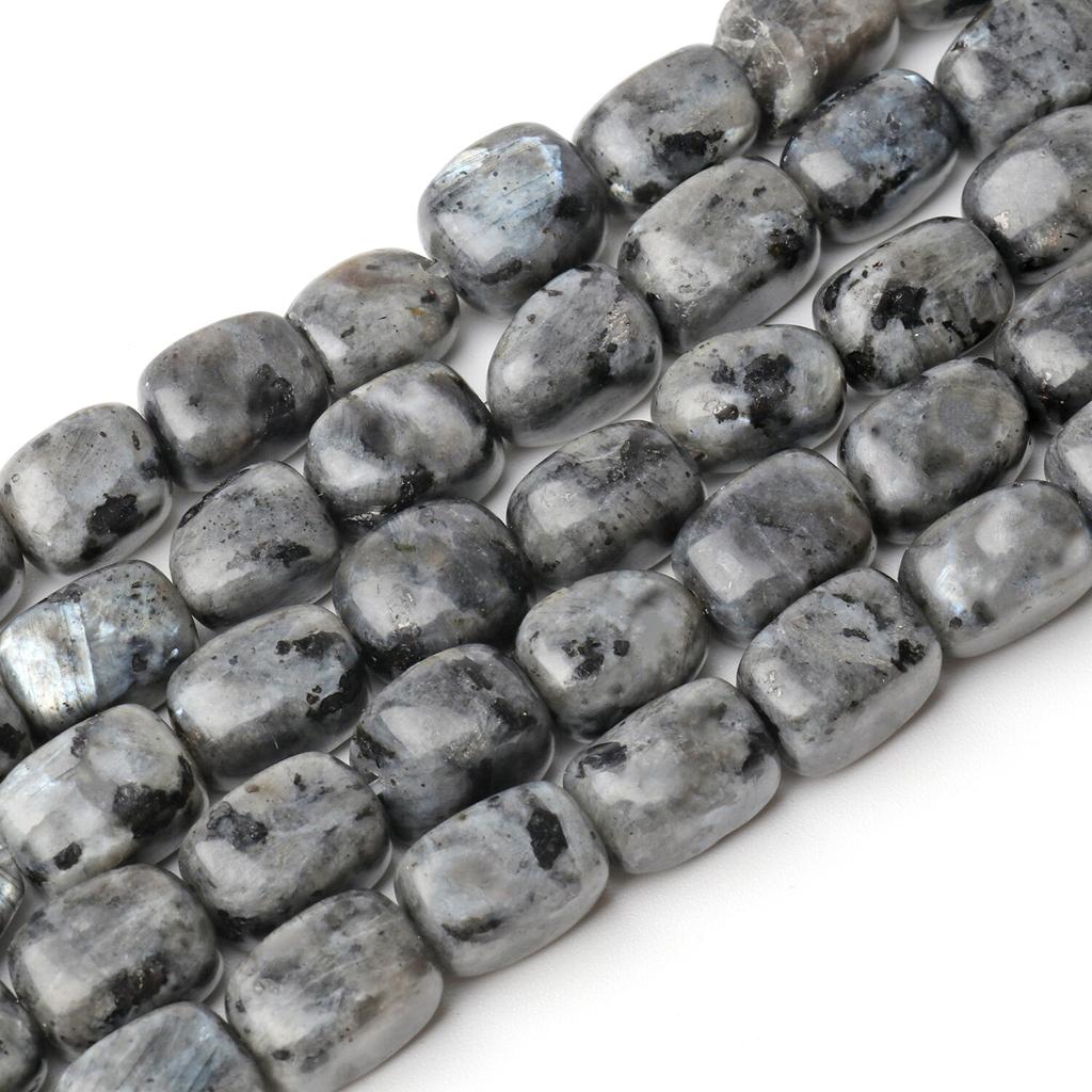 1pcs 8x12mm Natural Stone Square Black Labradorite Beads Tube Shape Loose Beads For Jewelry Making DIY Bracelet Necklace Findings