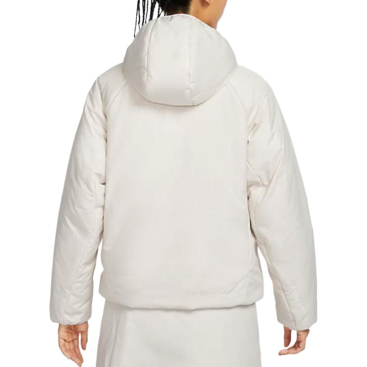 Nike Therma-Fit Advacg Series Rope De Dope Outdoor Casual Sports Zip-Up Hooded Jacket Women jackets Mountain-Peak-White FV7336-104
