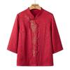 Yuzhaolin New Chinese Style Embroidered Shirt for Senior Women