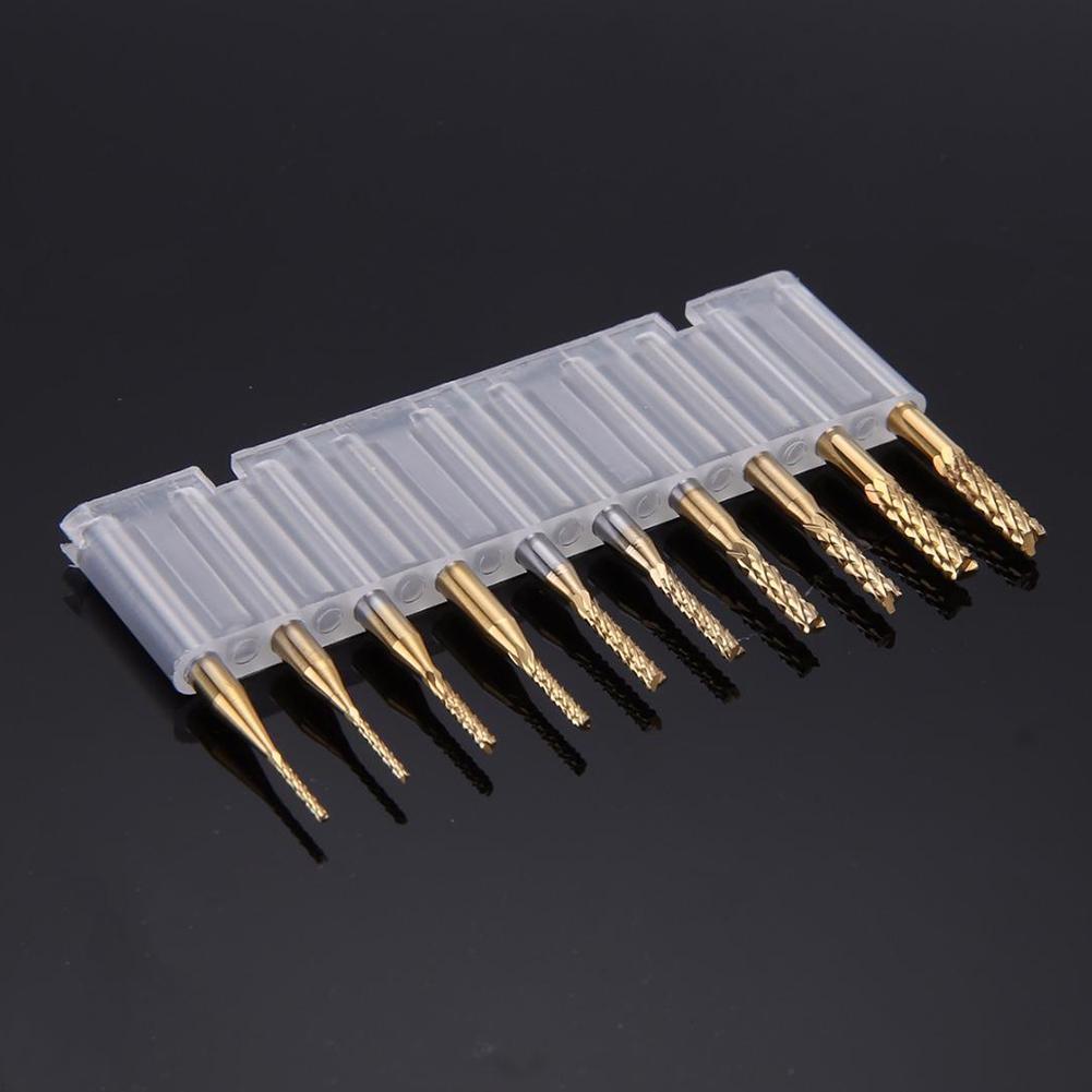 10pcs Milling Tools Router Bit 3.175mm / 0.125\" Shank