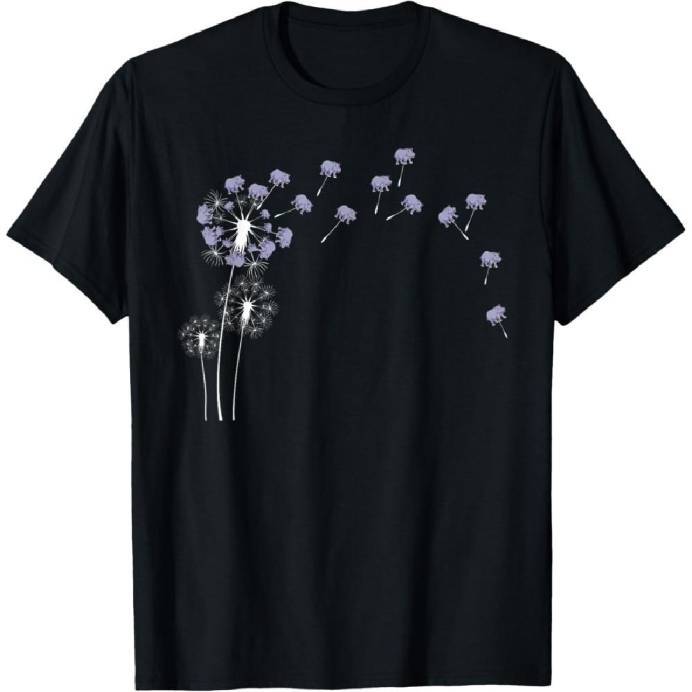 

Animal Flower Plant - Dandelion Hippopotamus T-Shirt S