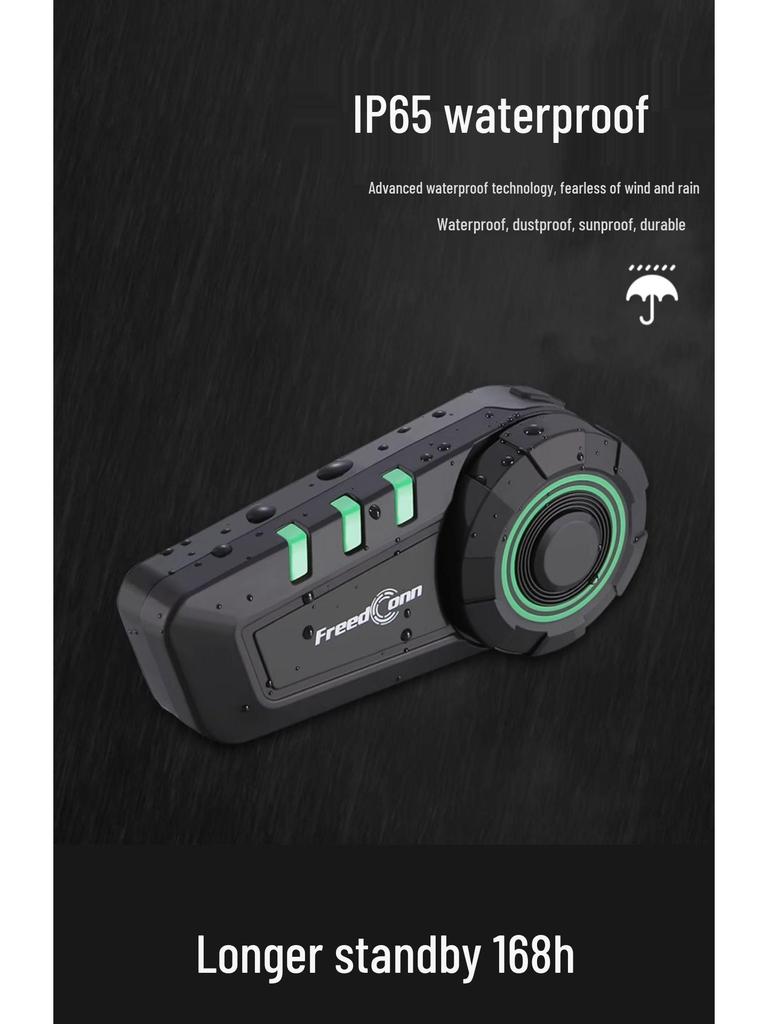 Auriculares Bluetooth para Casco de Motocicleta Luyi KY con Intercomunicador Integrado para Comunicación entre Asiento Delantero y Trasero