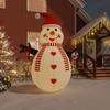 VidaXL Inflatable Snowman with LED 360 Cm, Inflatable Figure, Christmas Party Decoration, Inflatable Decoration, 345378
