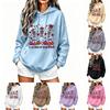 Unisex Printed Long Sleeve Casual Hoodie Sweatshirt with Pockets for Men and Women