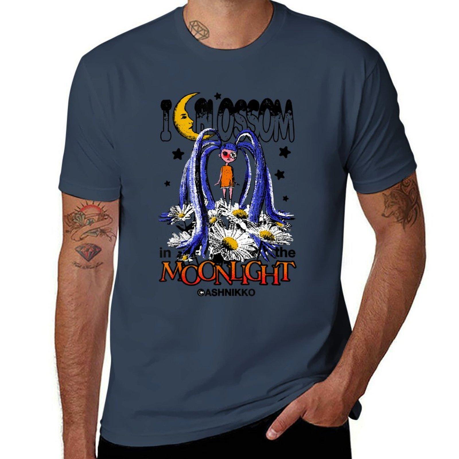 ASHNIKKO Ashnikko Anime Bunny ASHNIKKO lover I Blossom in the Moonlight TShirt Classic Basic Casual TShirt S