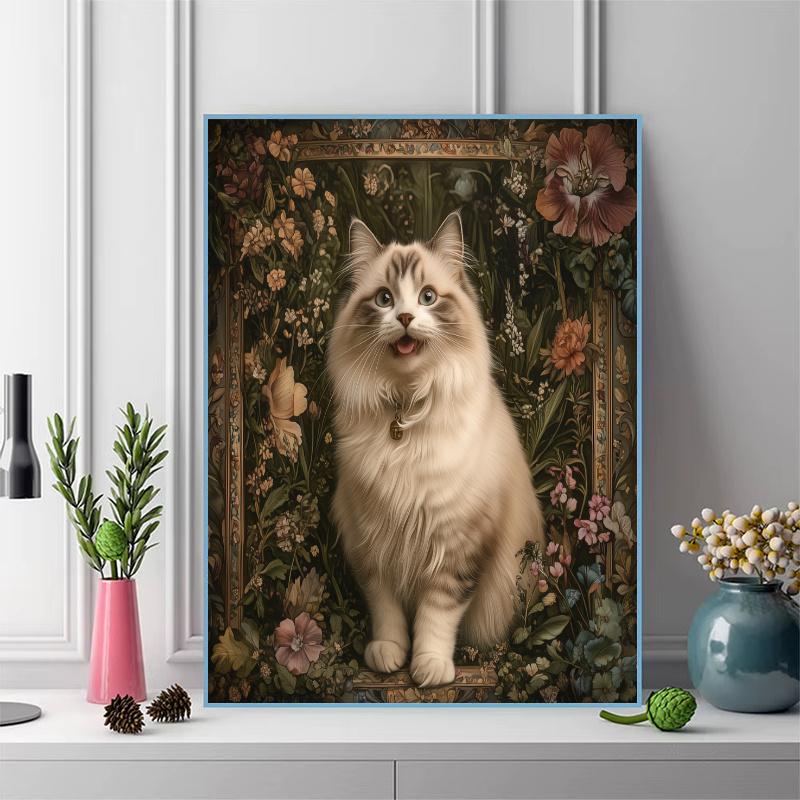 Ragdoll cat Pattern 3pcs 100% Round Full Drill 5D DIY Diamond Painting Embroidery Cross Stitch Rhinestone Décor