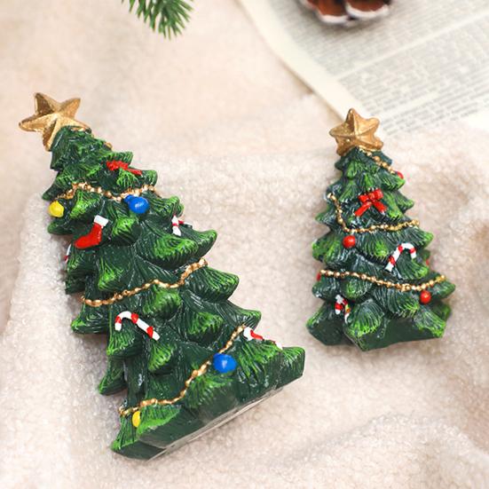 Mini Christmas Tree Tabletop Decor Miniature Xmas Tree Christmas Stockings Canes Bow Decorated Holiday Tree for Home Winter Party Indoor Mantel