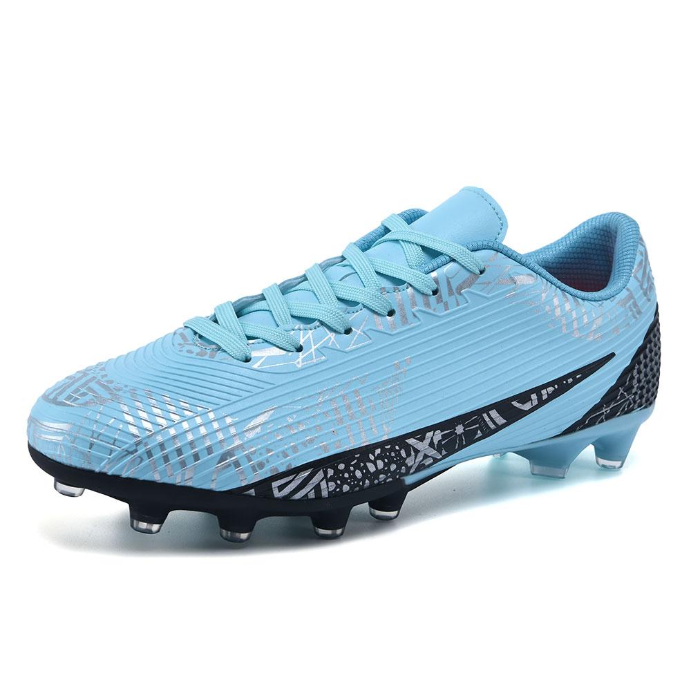 Fashion Men's Soccer Shoes FG Non-Slip Turf Soccer Cleats Lace Up Training Shoes Light Ultralight Sneaker Low Top Football Boots 35-46