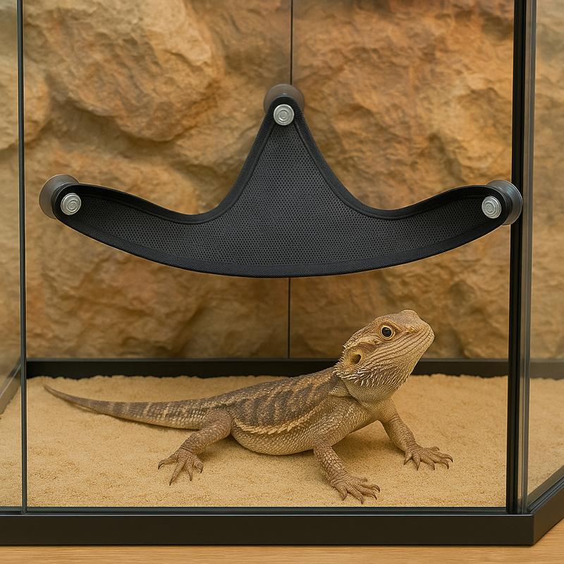 Echsen-Hängematte Reptilien-Hängematte Liege Leiter Echsen Hängebett Haus Käfig Zubehör Reptilien Terrarien Habitat Dekor