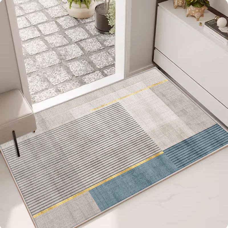 Modern Crystal Velvet Non-Slip Door Mat for Bathroom & Bedroom