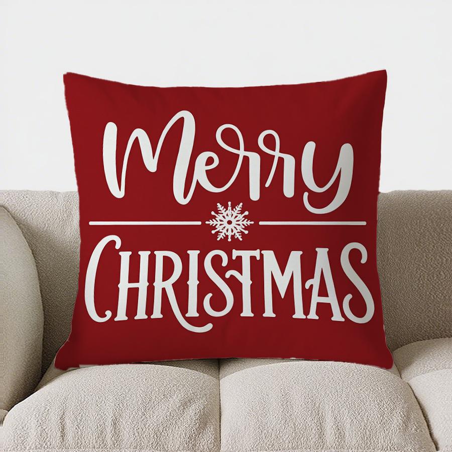 Домашний Декор С Рождеством Снежинка Узор Наволочка Узор Наволочка Подходит Для Дивана Спальни Автомобиля Наволочка 40x40cm
