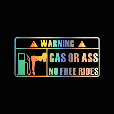 15*7CM Auto Innenraum Persönlichkeitsaufkleber GAS GRASS oder ASS Unbemannt Free Ride Auto Fenster Vinyl Aufkleber Wasserdicht Benutzerdefiniert