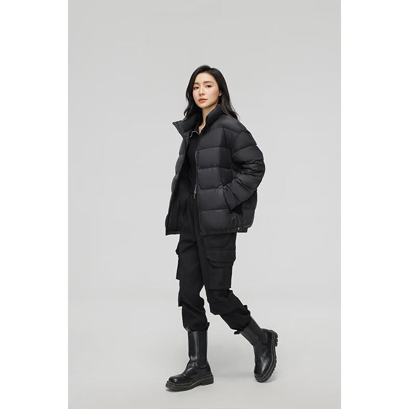 YAYA 2025 New Women's Short Stand Collar Down Jacket