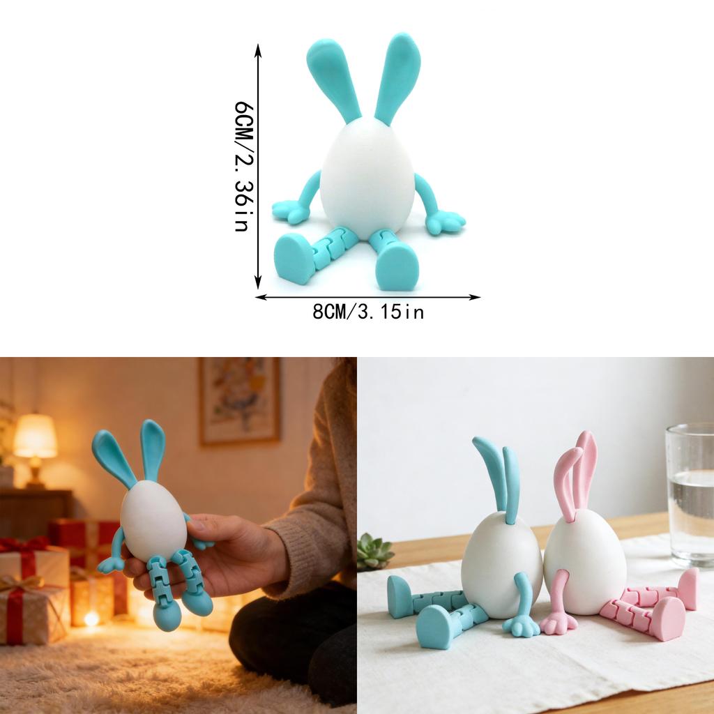 Easter Bunny 3d Printing Model Toy With Creative Decor For Holiday Gift Exchange
