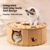 Breathable Cat Tunnel House Non-Shedding Cat Hiding Nest Felt Cat Toy Tunnel  Home Indoor