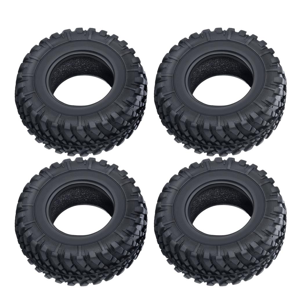 TRZX RC-Gummireifen 38 mm für Kyosho Jimny Axial SCX24 1/18 1/24 (4 Stück)