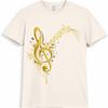 Music Note TShirt Treble Clef Musical Lover Gift Colourful Vintage Graphic Tee