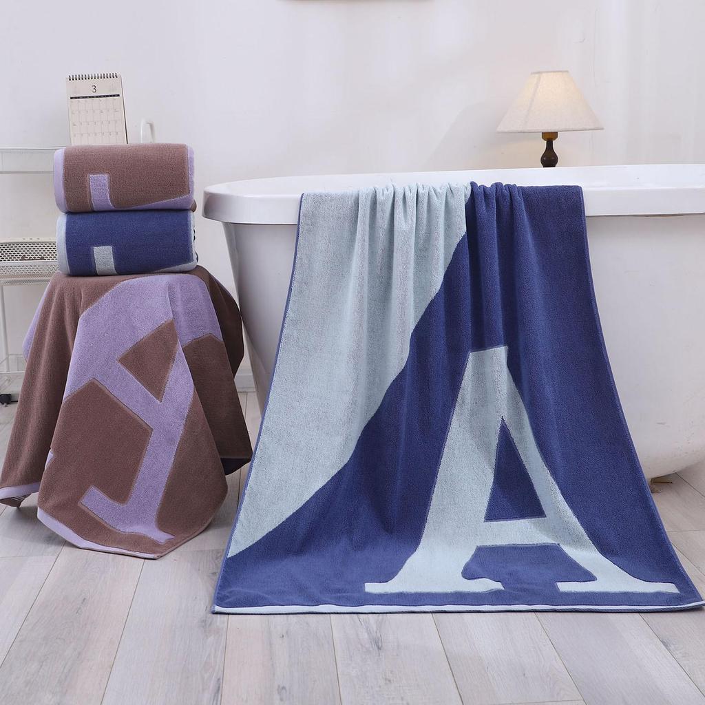 Extra Large Pure Cotton Quick-Dry Bath Towel - Mother & Baby Safe, Water-Absorbent for Home, Beach, Men & Women