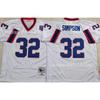 ג'רזי רטרו Buffalo Bills NFL 12 34 מדים לכדורגל Throwback גברים כותנה בגדי ספורט
