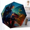 1pc The Witcher Automatic Opening/closing Umbrella, Windproof, Foldable Sunshade, Perfect Gift for Friends, Durable Handle Y250812120