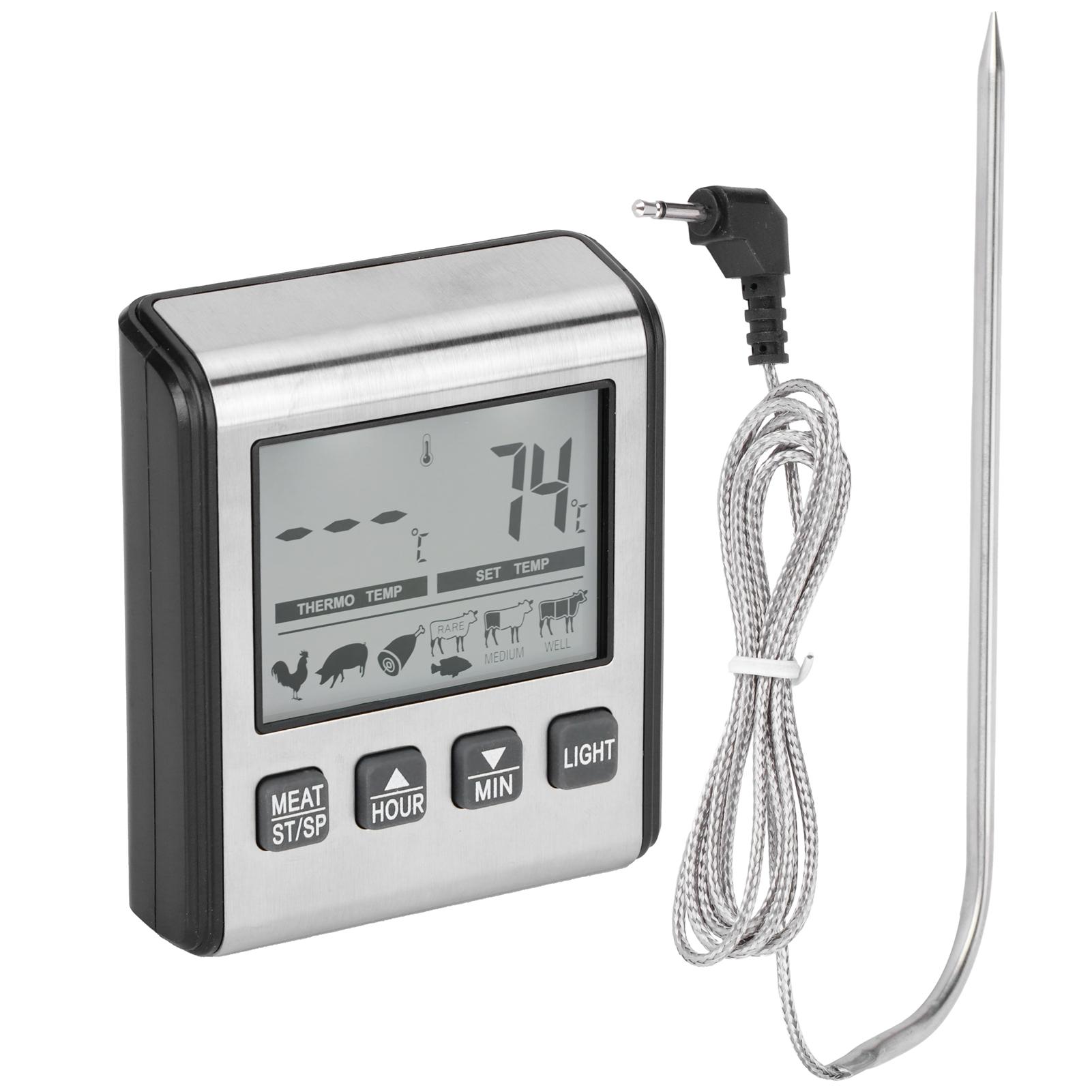 Digital Barbecue Food Thermometer Temperature Alarm BBQ Folding Probe Meat Thermometer