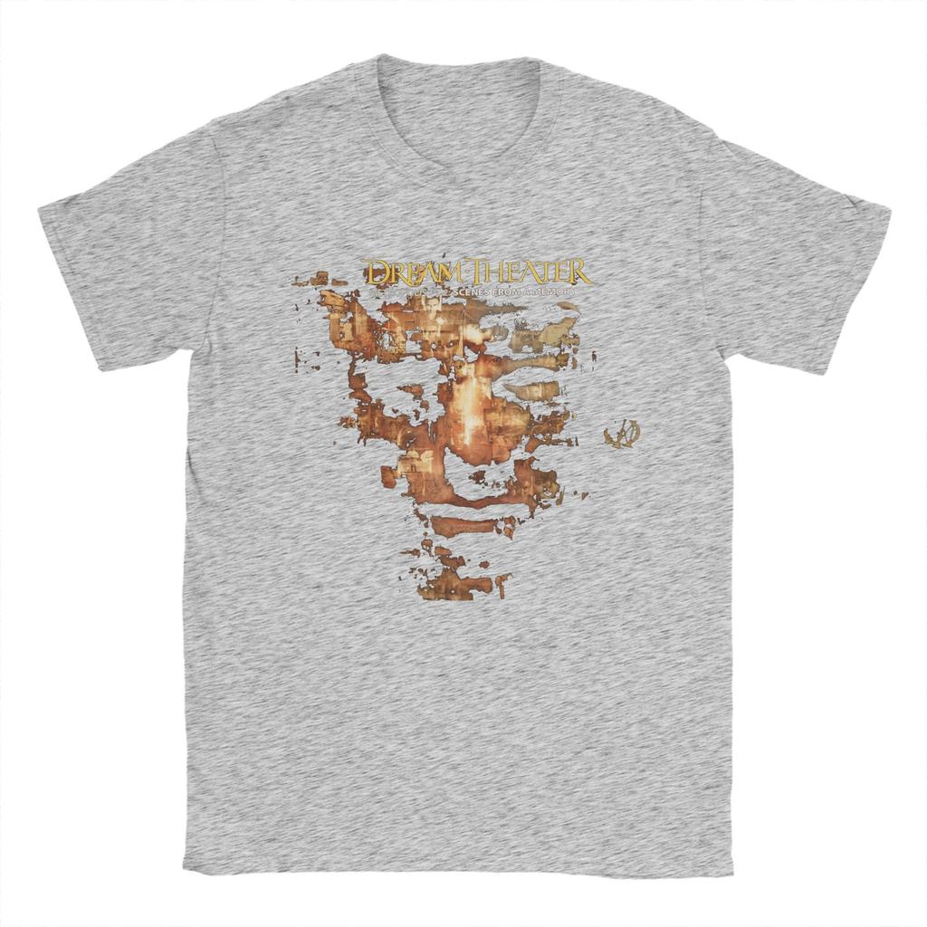 Fashion D-Dream Theaters  T-Shirt Men Crewneck Pure Cotton T Shirts  Short Sleeve Tee Shirt New Arrival Tops