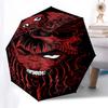 1pc Red Dragon Head Outdoor Umbrella - Automatic Opening/Closing, 3-Fold Design, 8-Bone Frame, Perfect Gift for Fans and Travelers.L004