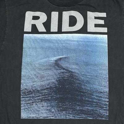 RIDE Banda Shoegaze Nowhere 1990 Portada de Álbum VTG Talla L Camiseta de Puntada Única REIMPRESIÓN