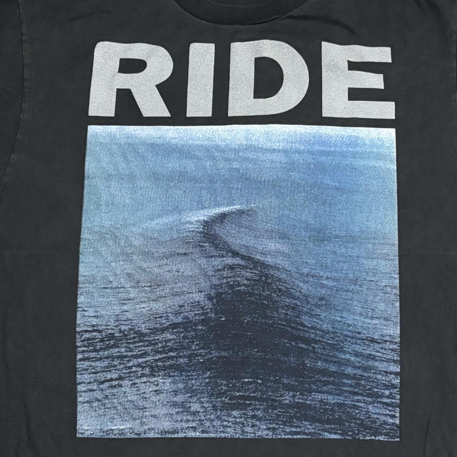 RIDE Nowhere Shoegaze Band 1990 VTG Album Cover Sz.L Single Stitch Shirt REPRINT L