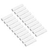 20 Pieces E12 Candle Covers Sleeves, Simulation Wax Drop Design, Heat Resistant Flame Retardant ABS Material, with Replacement Lids for Appl