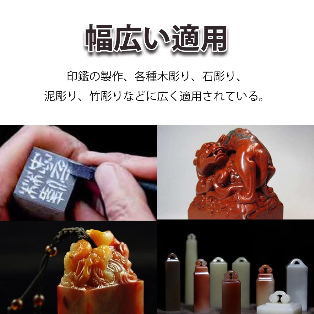 Samcos Wolframstahl Dichtungs Gravierstichel und Gravierstichel Set Scharf und für Stein und Holz Enthält eine Premium Ledertasche für Handwerk und