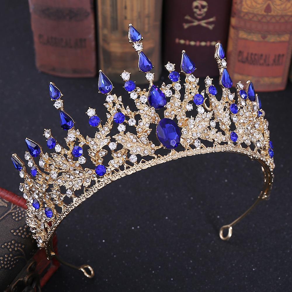 Baroque Bridal Crown Tiara Rhinestone Hair Accessories Princess Crown Wedding Dress Accessories