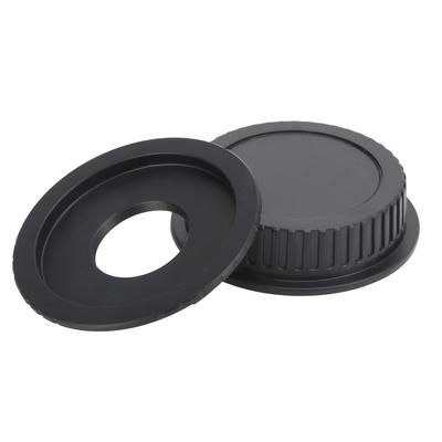 For CEOS Lens Adaptor Ring with Back Cap for C Mount Lens To for Canon EF EFS Camera