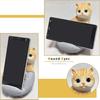 TATOTTE Smartphone Stand - Cute Cat, Realistic Animal, Soothing, Sofa Cat, Interior Decor, Gift, Comes with Round Woven Rug (Sofa Tabby & White)