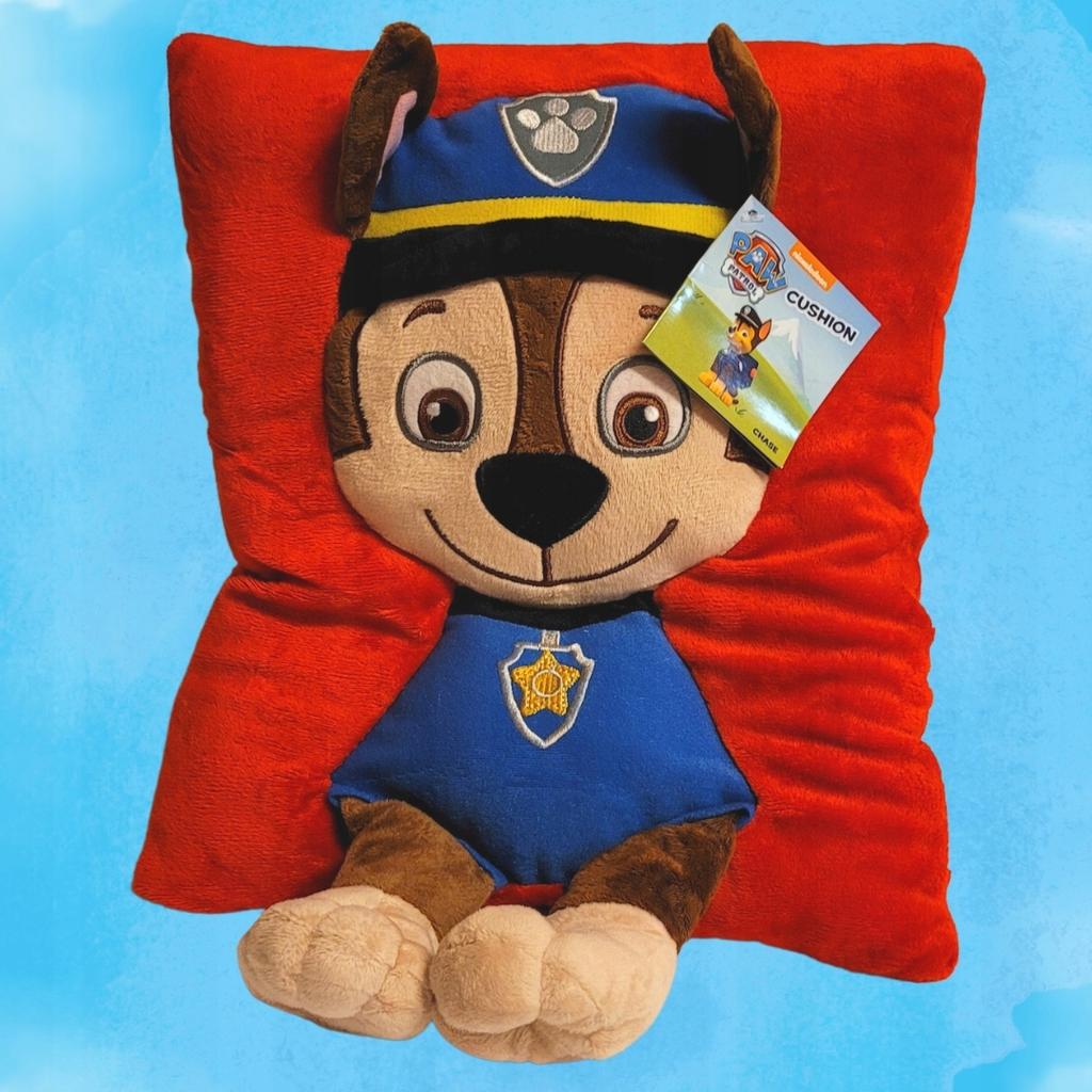 Paw Patrol Pillow Plush Chase Raised 3D Stuffed Animal 40 Cm Soft