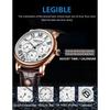 POEDAGAR Men Watch Fashion Chronograph Leather Quartz Watches Waterproof Luminous Sport Sport Wristwatch Six Needle Watch
