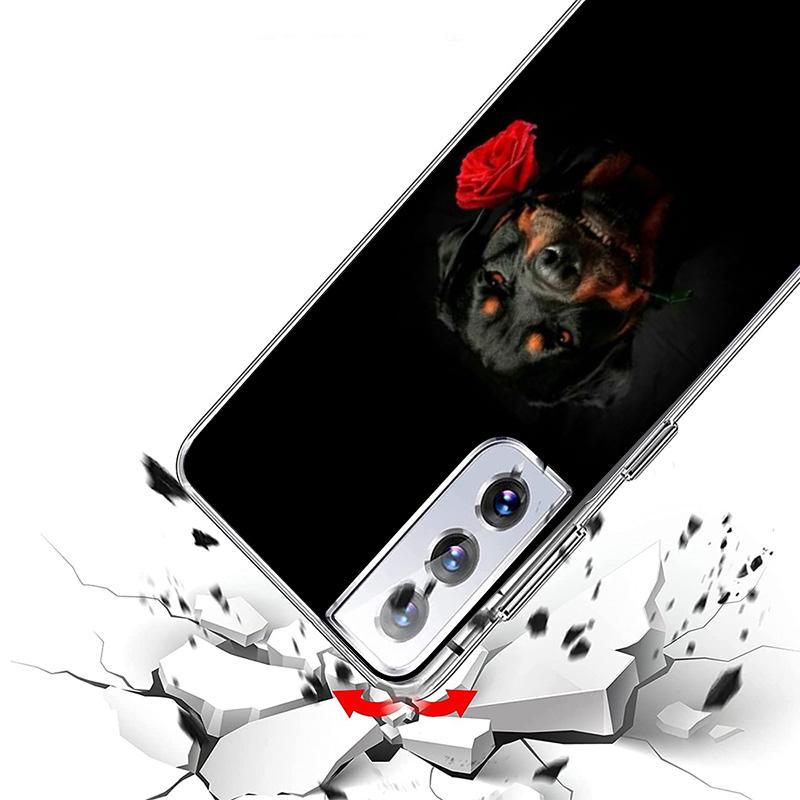 Rottweiler Dog Cover Phone Case For Samsung Galaxy S26 S25 Edge S24 Ultra S23 S22 Plus S21 S20 FE Soft Fundas Shell Galaxy S25 S