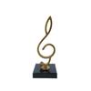Nordic Music Note Stainless Steel and Marble Decor for Home or Office Display