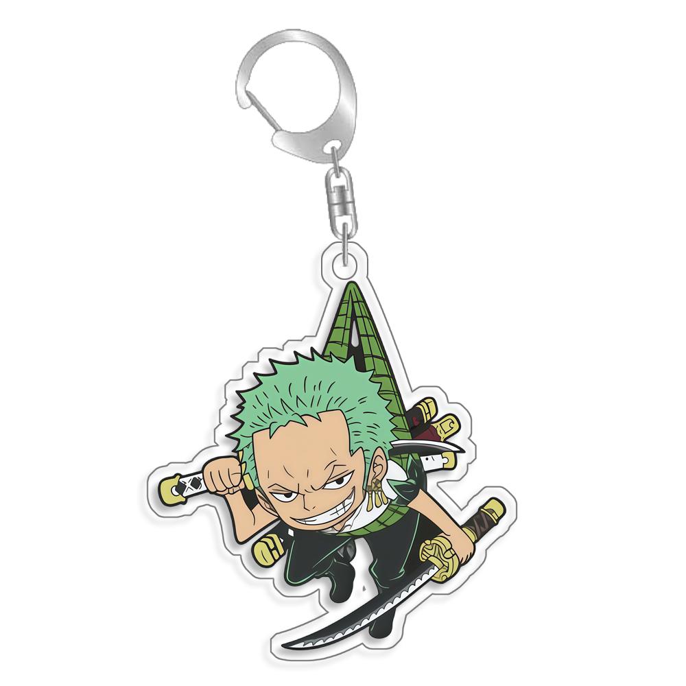 for OPTCG Card Keychain Luffy Chopper Jinbe Backpack Pendant Anime Game Fans Gift Recycled Acrylic Decoration Rare Card Toy