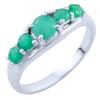 Silver Ring with Natural Emerald 2.633ct, Item Weight 2.82 G (1803493)