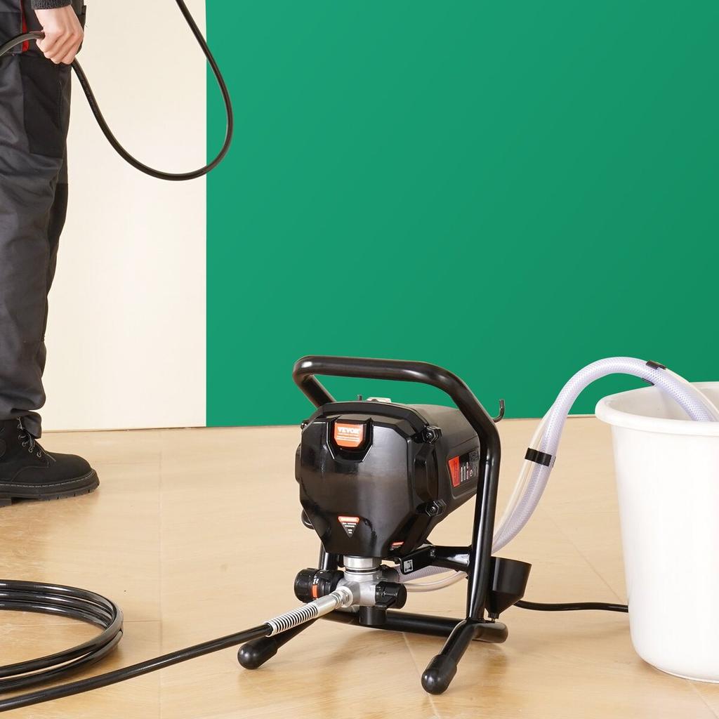 Stand Airless Paint Sprayer, 750W 3000PSI High Efficiency Electric Airless Sprayer, Fine And Even Painting Effect, Handheld Paint Sprayers for Home