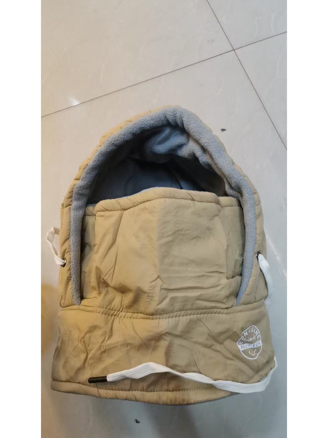 

Зимняя шапка для езды на электромобиле с теплой флисовой подкладкой: Ветрозащитная, морозостойкая маска для лица и капюшон-бафф для шеи. One Size хаки