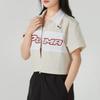Puma Logo Sports Casual Breathable Short Sleeve Shirt Women shirts Beige 633645-87